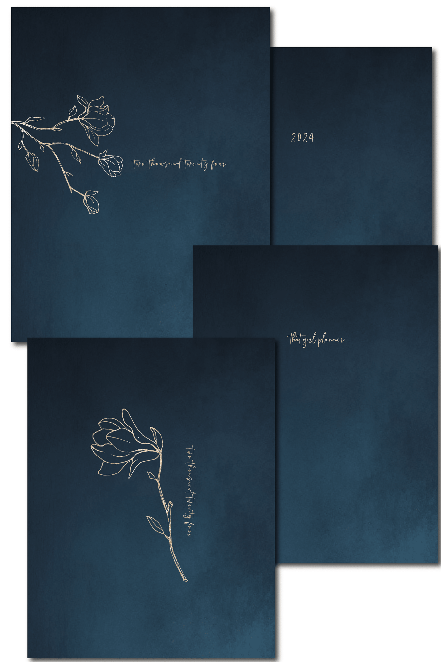 Dark Blue Planner Covers