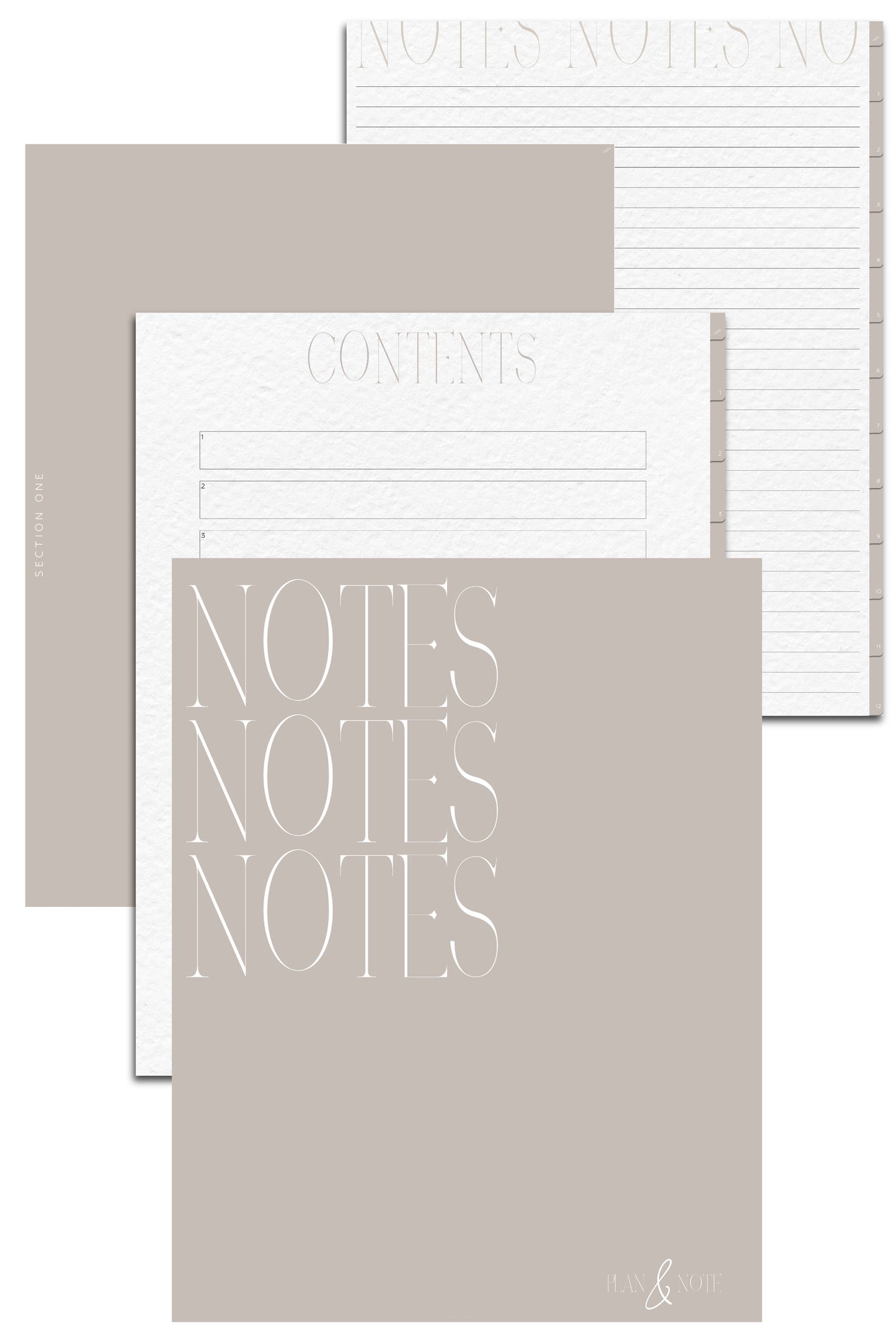 Digital Notebook for GoodNotes | iPad Notebook | Sand Edition