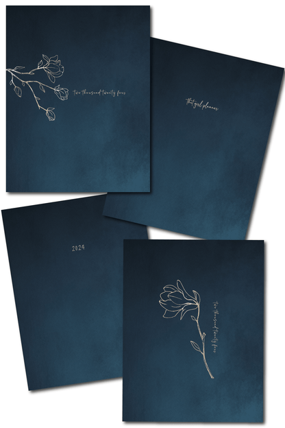 Dark Blue Planner Covers